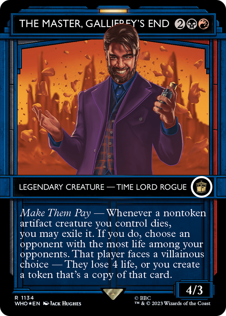 The Master, Gallifrey's End (WHO-1134) [Doctor Who]: (Showcase) (Borderless) Foil