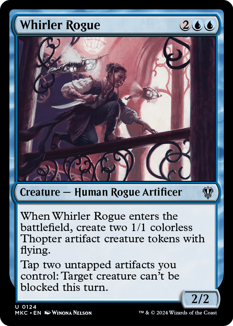 Whirler Rogue (MKC-124) [Murders at Karlov Manor Commander]