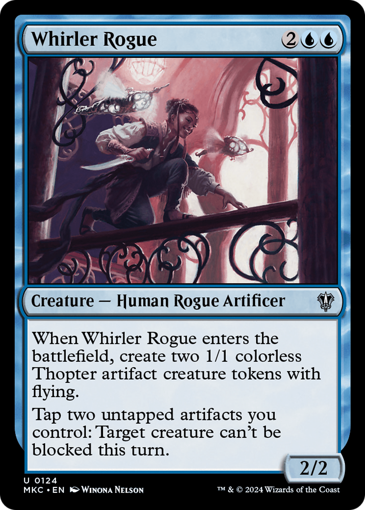 Whirler Rogue (MKC-124) [Murders at Karlov Manor Commander]