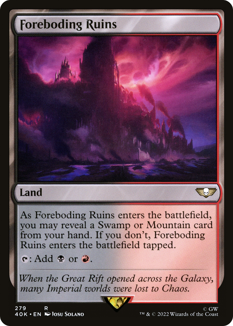 Foreboding Ruins (40K-279) [Warhammer 40,000 Commander]