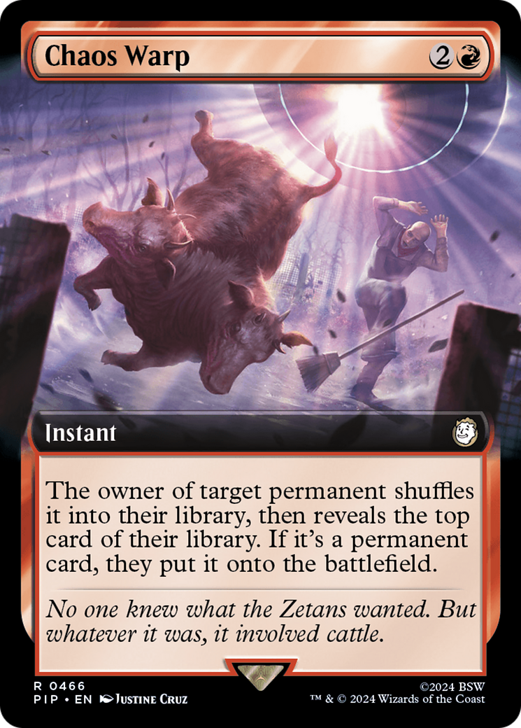 Chaos Warp (PIP-466) [Fallout]: (Extended Art) Foil