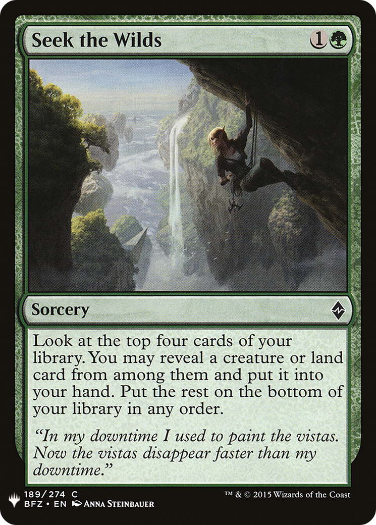 Seek the Wilds (LIST-BFZ-189) [The List]