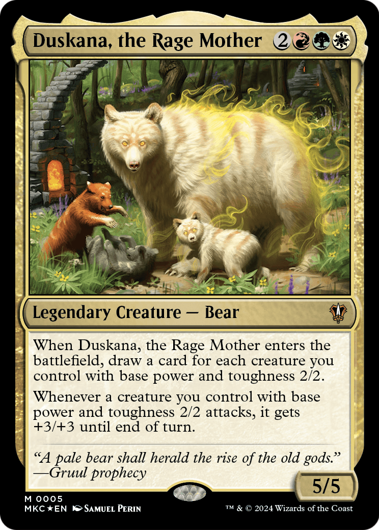Duskana, the Rage Mother (MKC-005) [Murders at Karlov Manor Commander] Foil