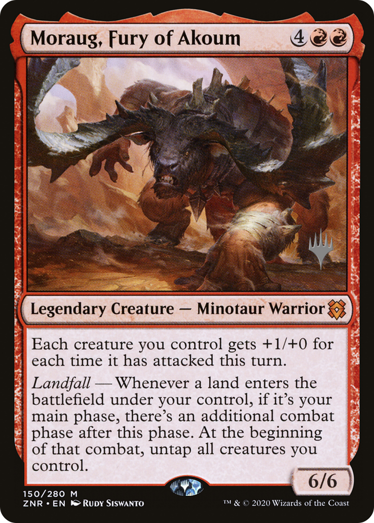 Moraug, Fury of Akoum (PPZNR-150P) [Promo Pack: Zendikar Rising Promos]