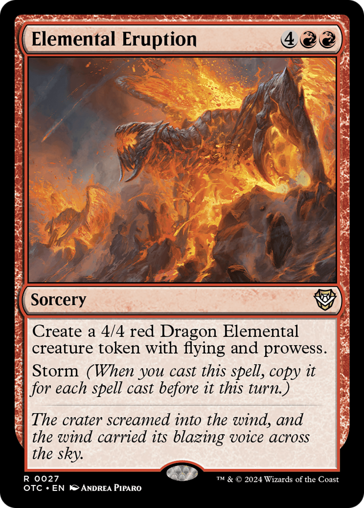 Elemental Eruption (OTC-027) [Outlaws of Thunder Junction Commander]
