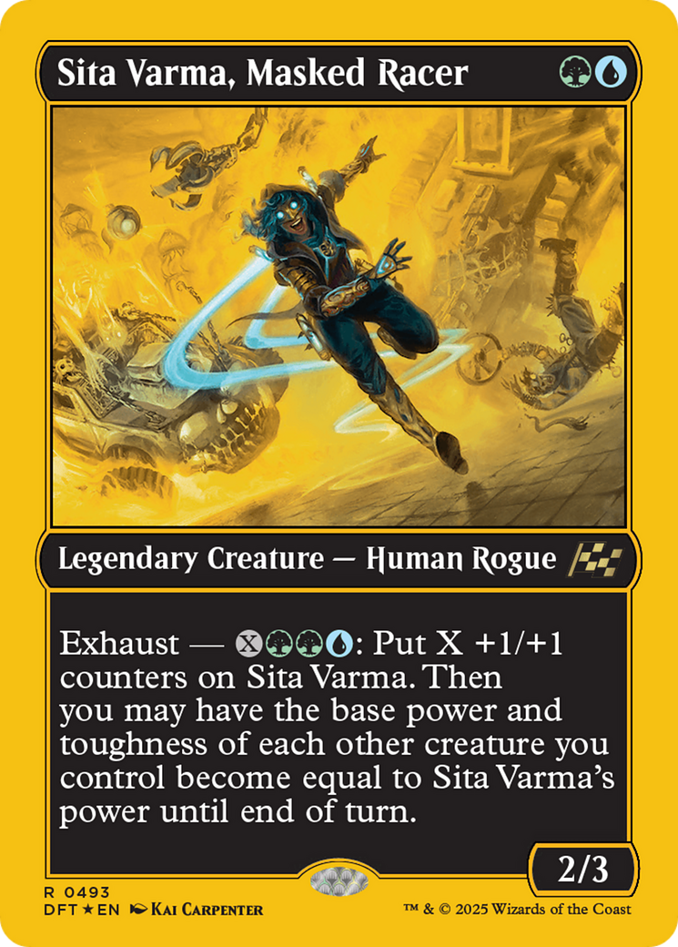Sita Varma, Masked Racer (DFT-493) [Aetherdrift] Foil