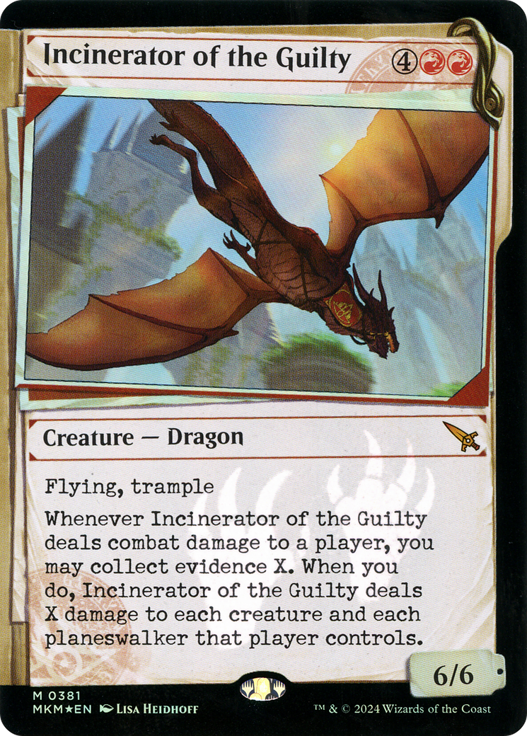Incinerator of the Guilty (MKM-381) [Murders at Karlov Manor]: (Showcase) Foil