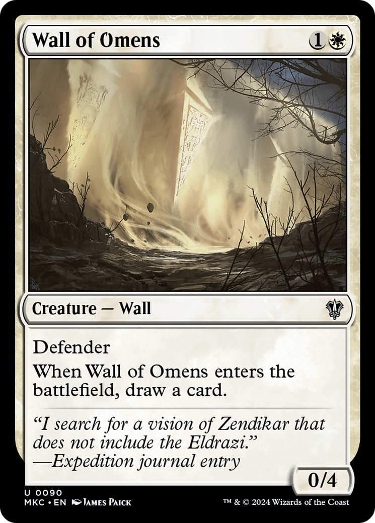 Wall of Omens (MKC-090) [Murders at Karlov Manor Commander]