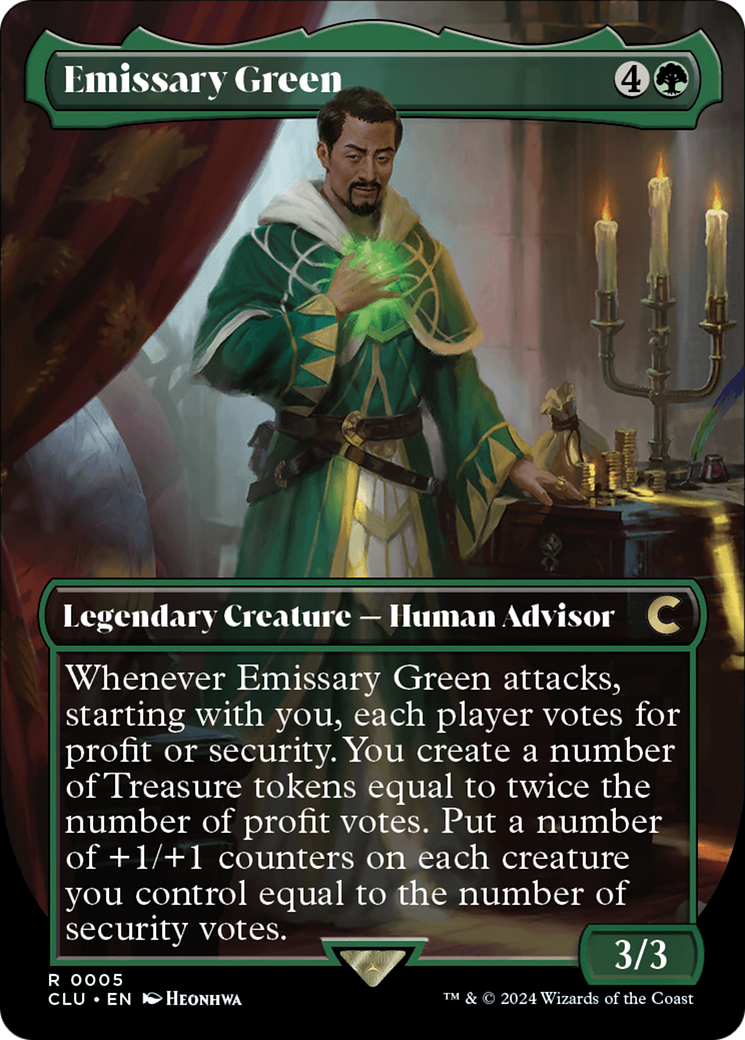 Emissary Green (CLU-005) [Ravnica: Clue Edition] (Borderless)