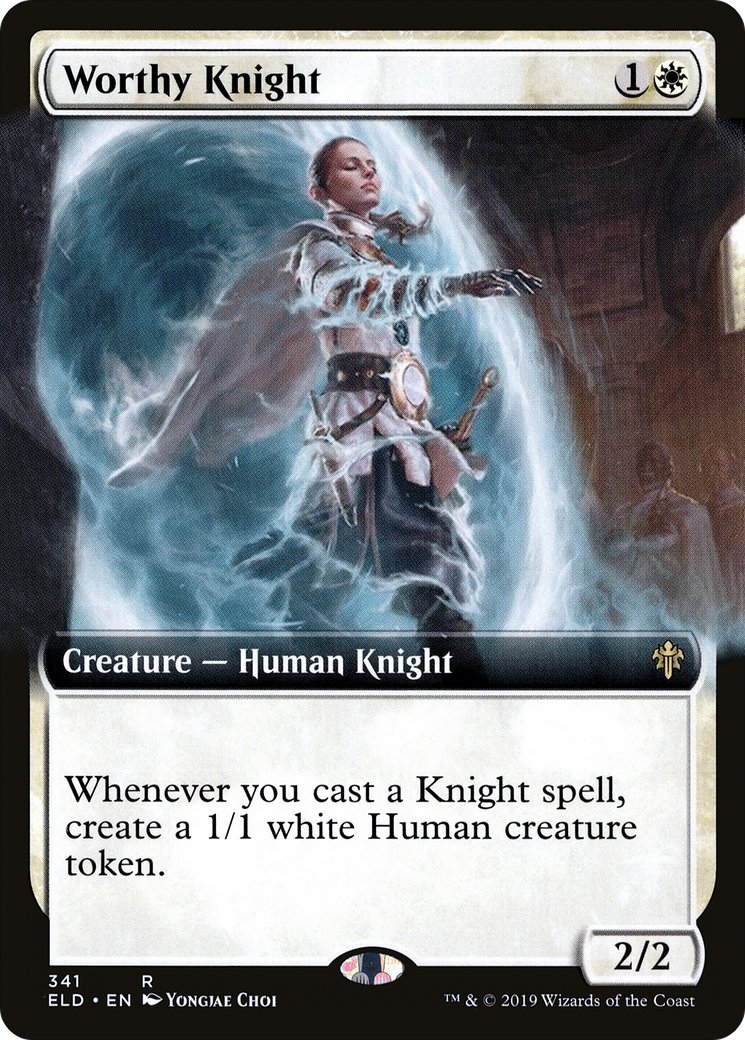 Worthy Knight (Extended Art) (ELD-341) [Throne of Eldraine]
