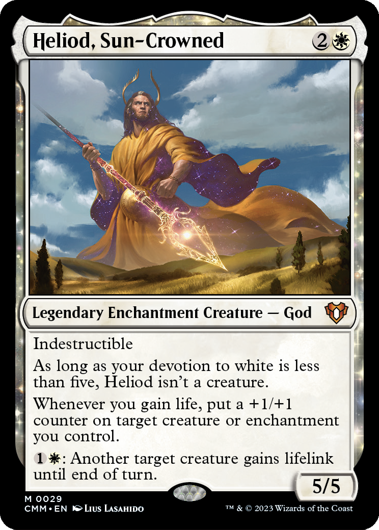 Heliod, Sun-Crowned (CMM-029) [Commander Masters]