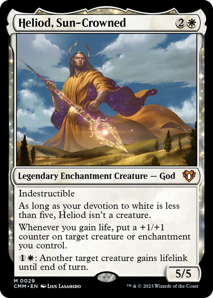 Heliod, Sun-Crowned (CMM-029) [Commander Masters]: (enchantment) Foil