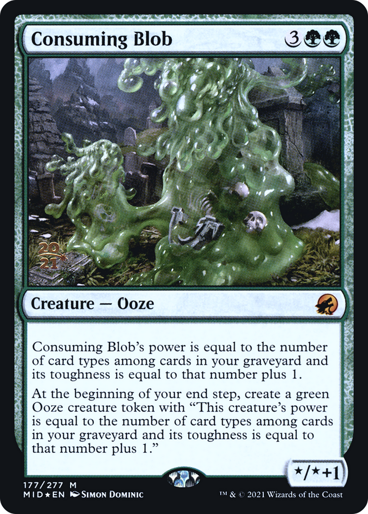 Consuming Blob (PRE-177S) [Innistrad: Midnight Hunt Promos] Foil