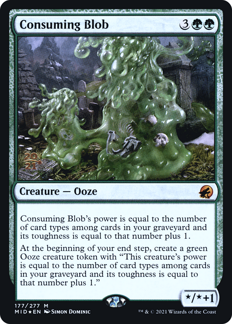 Consuming Blob (PRE-177S) [Innistrad: Midnight Hunt Promos] Foil