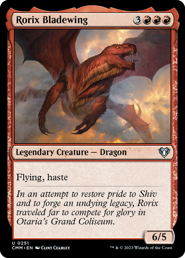 Rorix Bladewing (CMM-251) [Commander Masters] Foil