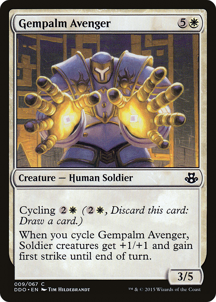 Gempalm Avenger (DDO-009) [Duel Decks: Elspeth vs. Kiora]