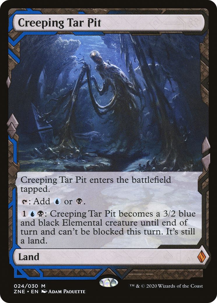 Creeping Tar Pit (ZNE-024) [Zendikar Rising Expeditions]
