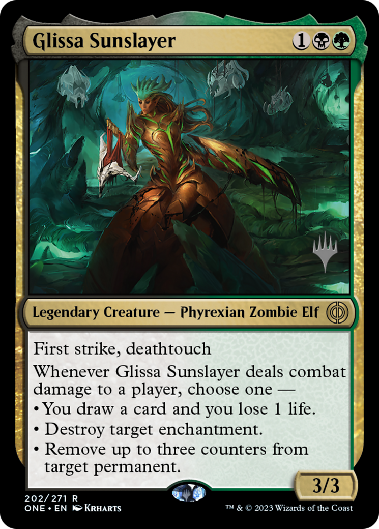 Glissa Sunslayer (PPONE-202P) [Phyrexia: All Will Be One Promos]