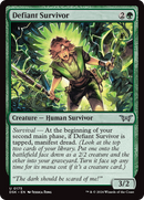 Defiant Survivor (DSK-175) [Duskmourn: House of Horror] Foil