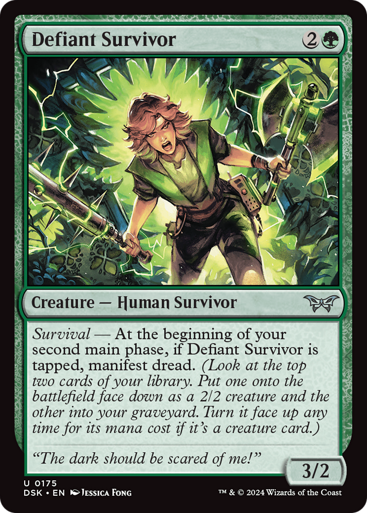 Defiant Survivor (DSK-175) [Duskmourn: House of Horror]