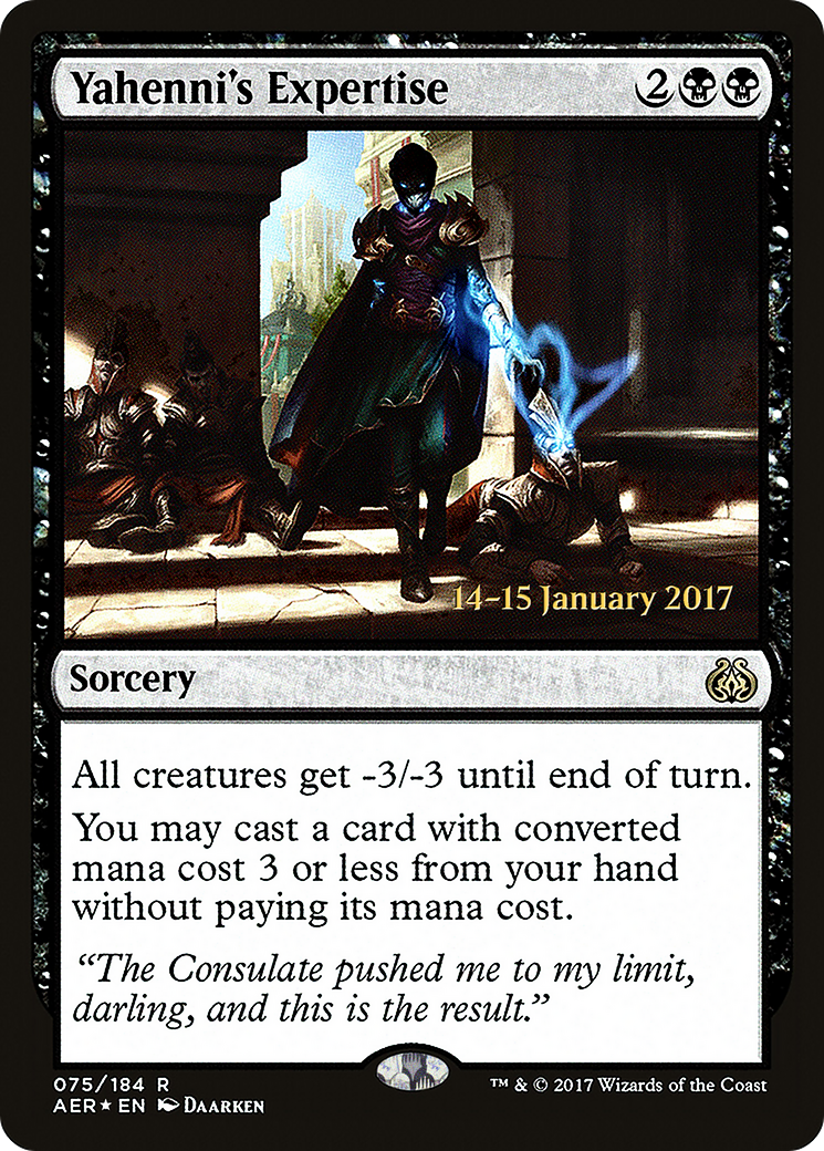 Yahenni's Expertise (PRE-75S) [Aether Revolt Promos] Foil