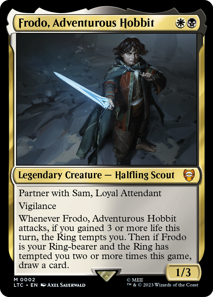 Frodo, Adventurous Hobbit (LTC-002) [Tales of Middle-earth Commander]