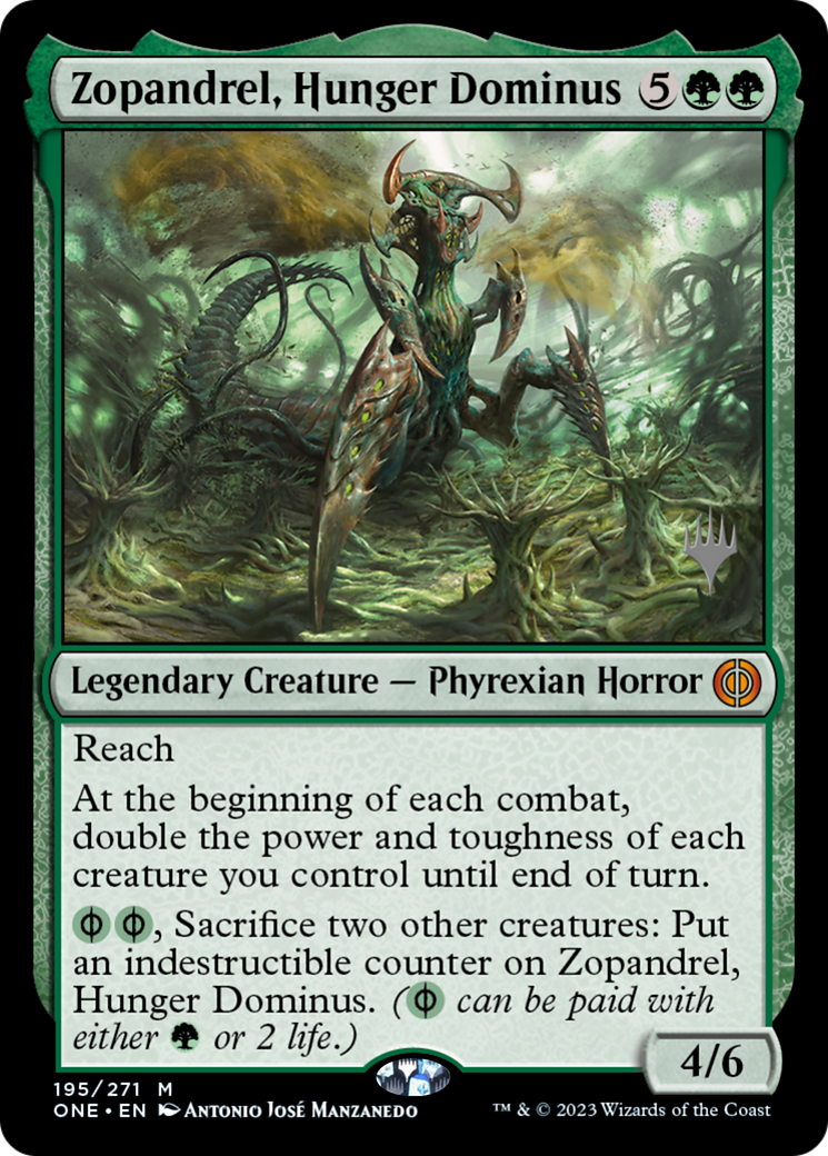 Zopandrel, Hunger Dominus (PPONE-195P) [Phyrexia: All Will Be One Promos] Foil