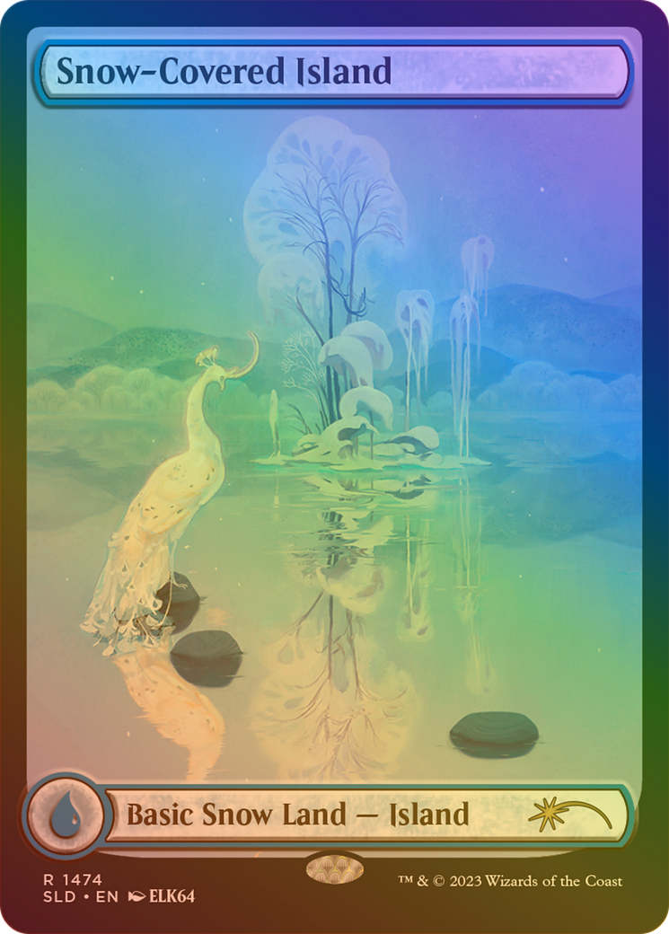 Snow-Covered Island (SLD-1474★) [Secret Lair Drop]: (Full Art) Foil