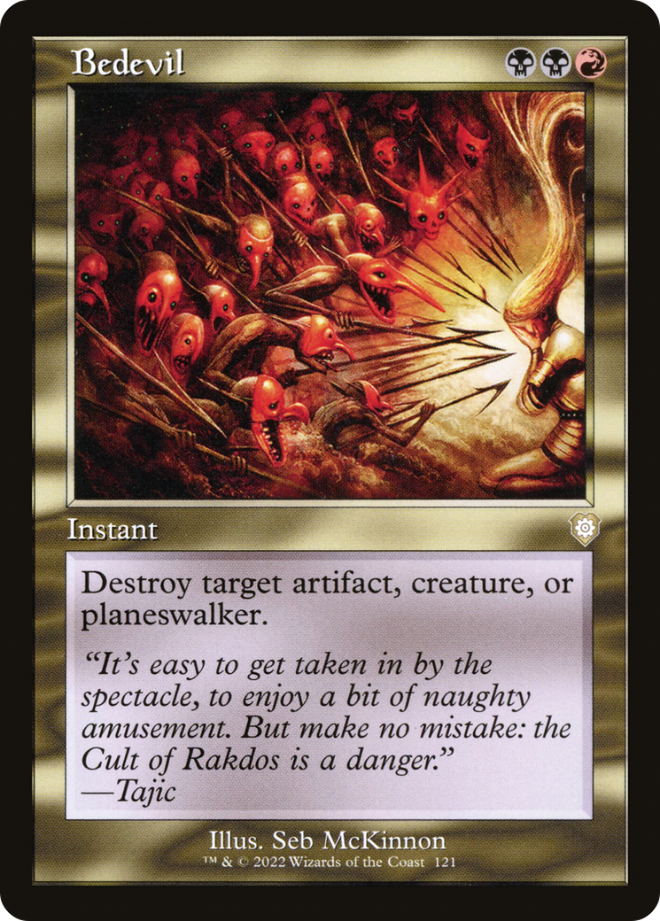 Bedevil (Retro Frame) (BRC-121) [The Brothers' War Commander]