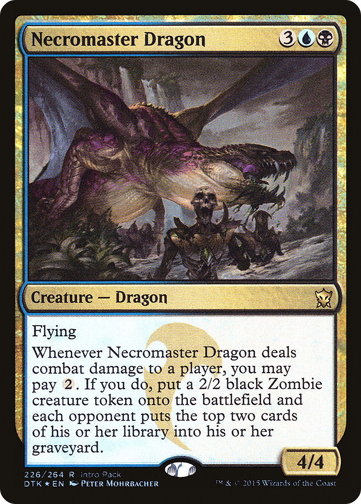 Necromaster Dragon (UMP-226) [Dragons of Tarkir Promos] Foil
