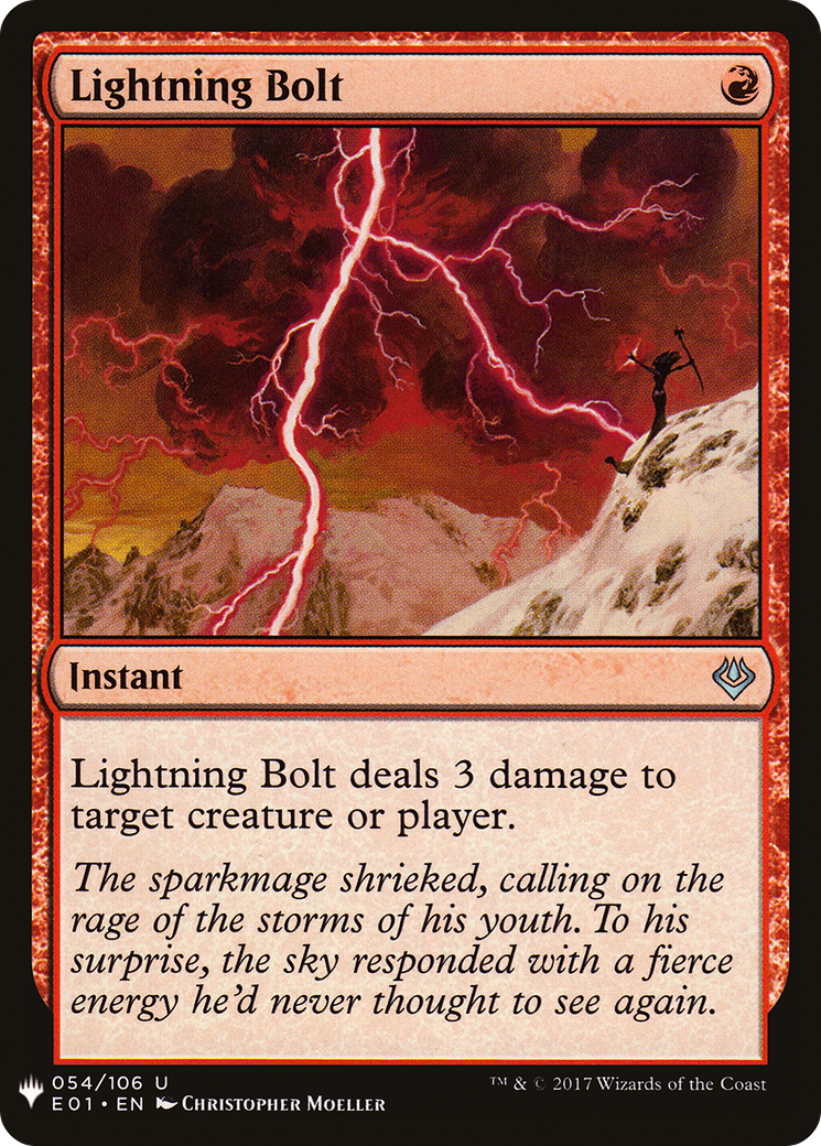 Lightning Bolt (LIST-E01-54) [The List]