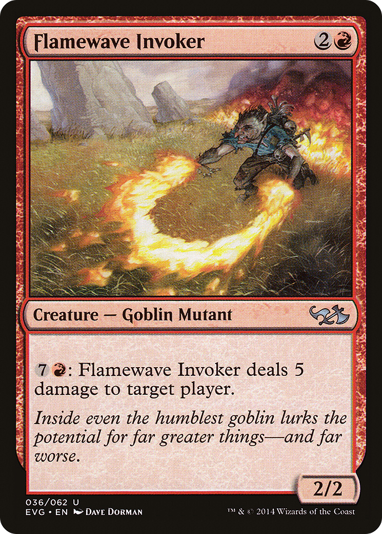 Flamewave Invoker (DD3-036) [Duel Decks Anthology: Elves vs. Goblins]
