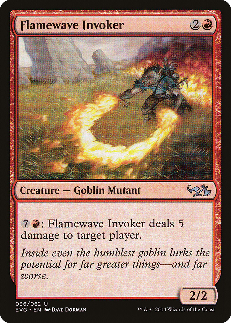 Flamewave Invoker (Elves vs. Goblins) (DD3-036) [Duel Decks Anthology: Elves vs. Goblins]