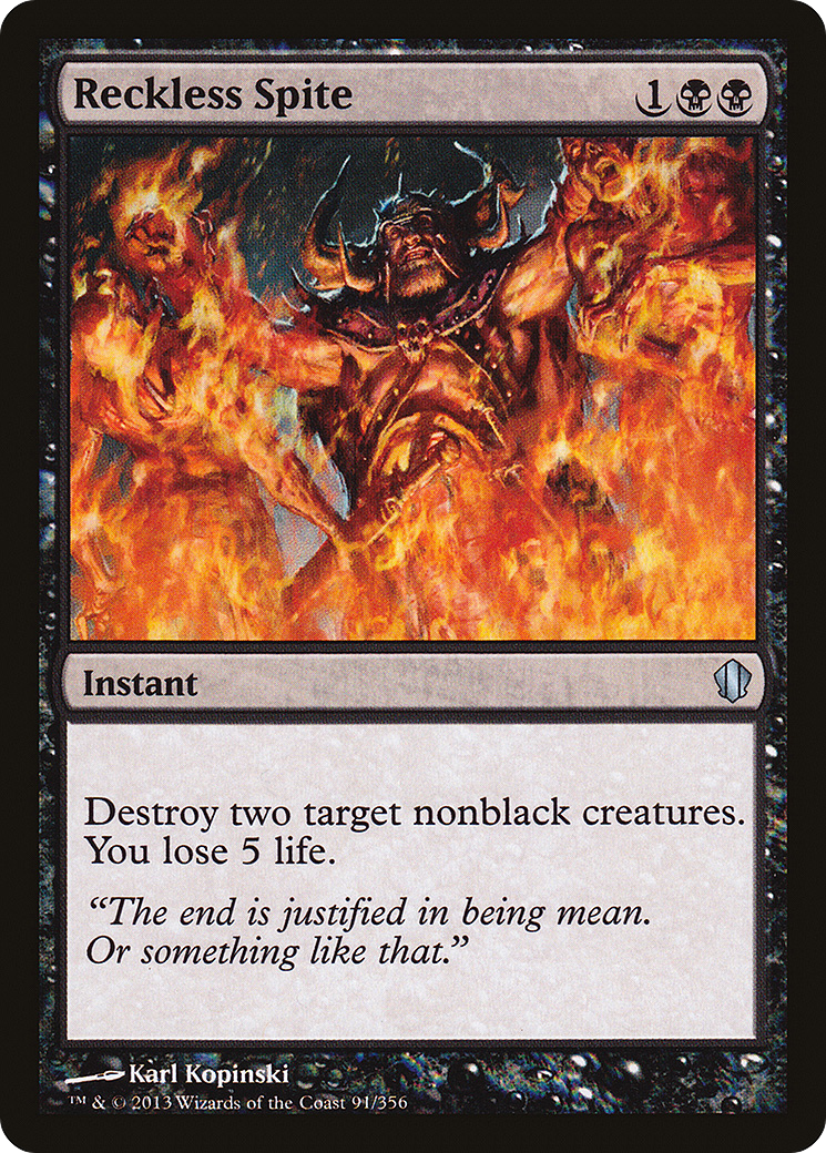 Reckless Spite (C13-091) [Commander 2013]