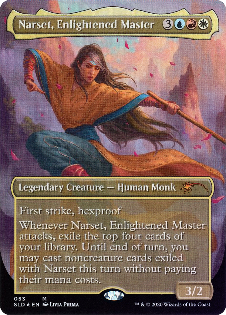 Narset, Enlightened Master (SLD-053) (Borderless) [Secret Lair Drop] Foil