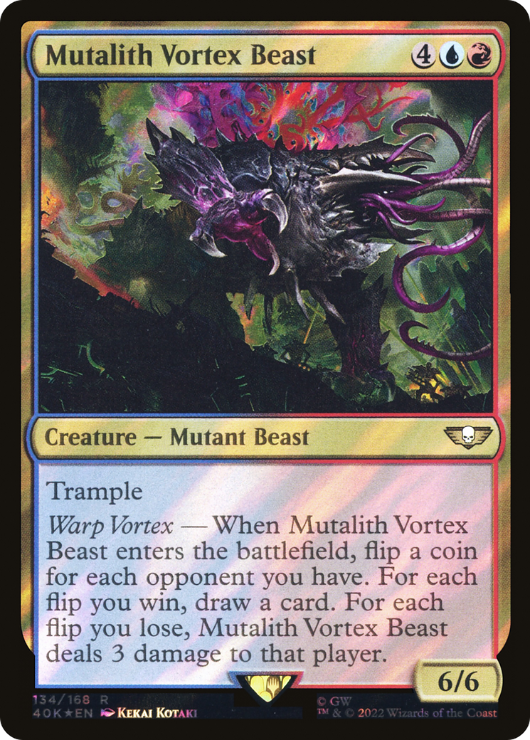 Mutalith Vortex Beast (Surge Foil) (40K-134) [Warhammer 40,000 Commander] Foil