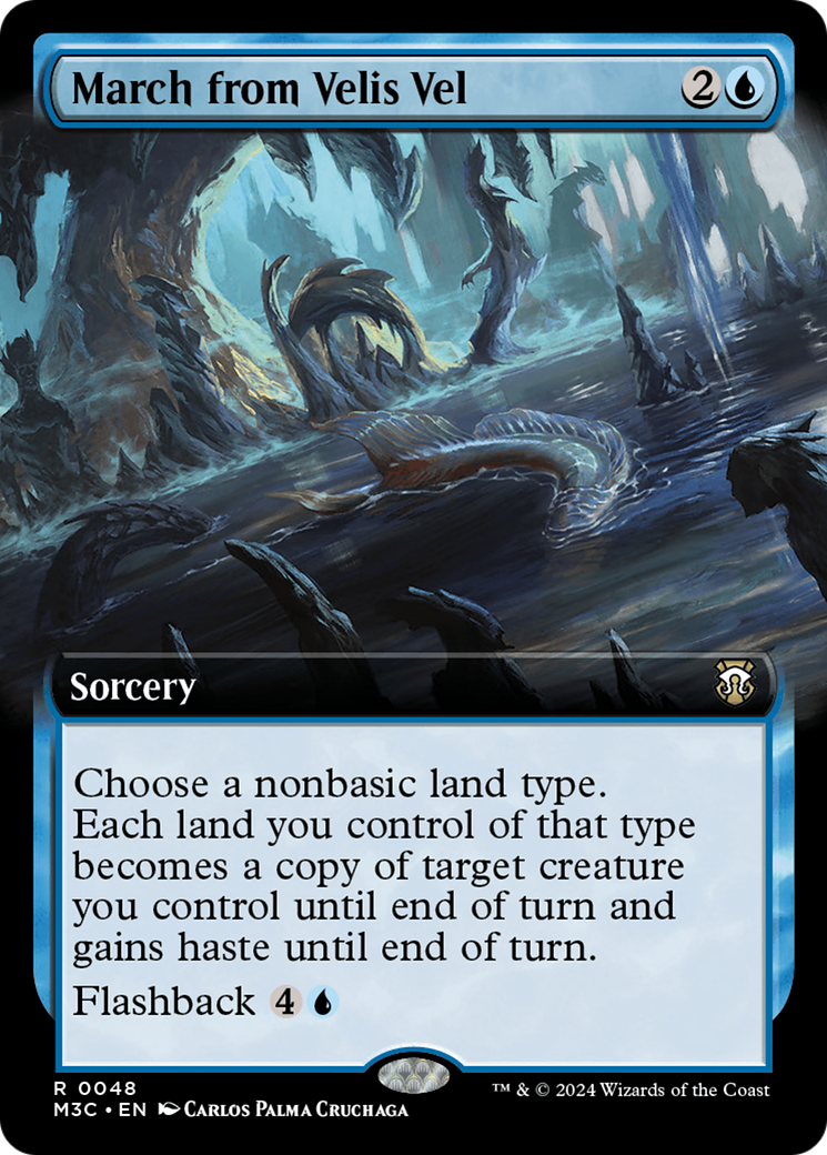 March from Velis Vel (M3C-048) [Modern Horizons 3 Commander]: (Extended Art)