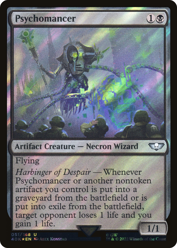 Psychomancer (Surge Foil) (40K-051) [Warhammer 40,000 Commander] Foil