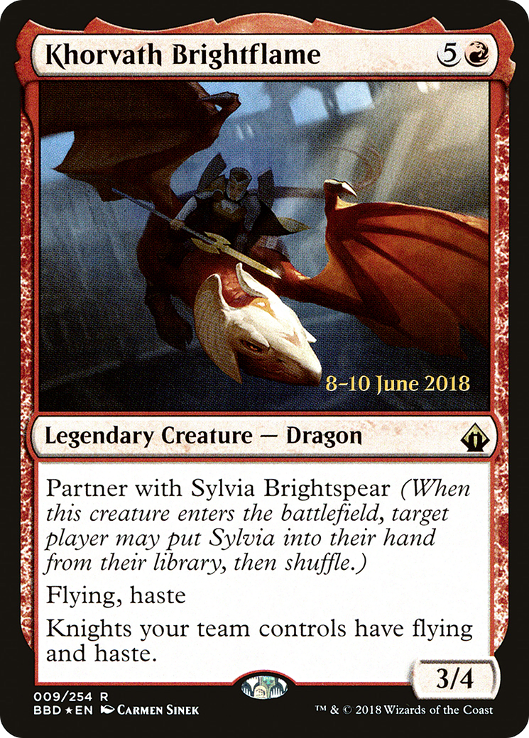 Khorvath Brightflame (LARP-09S) [Battlebond Promos] Foil