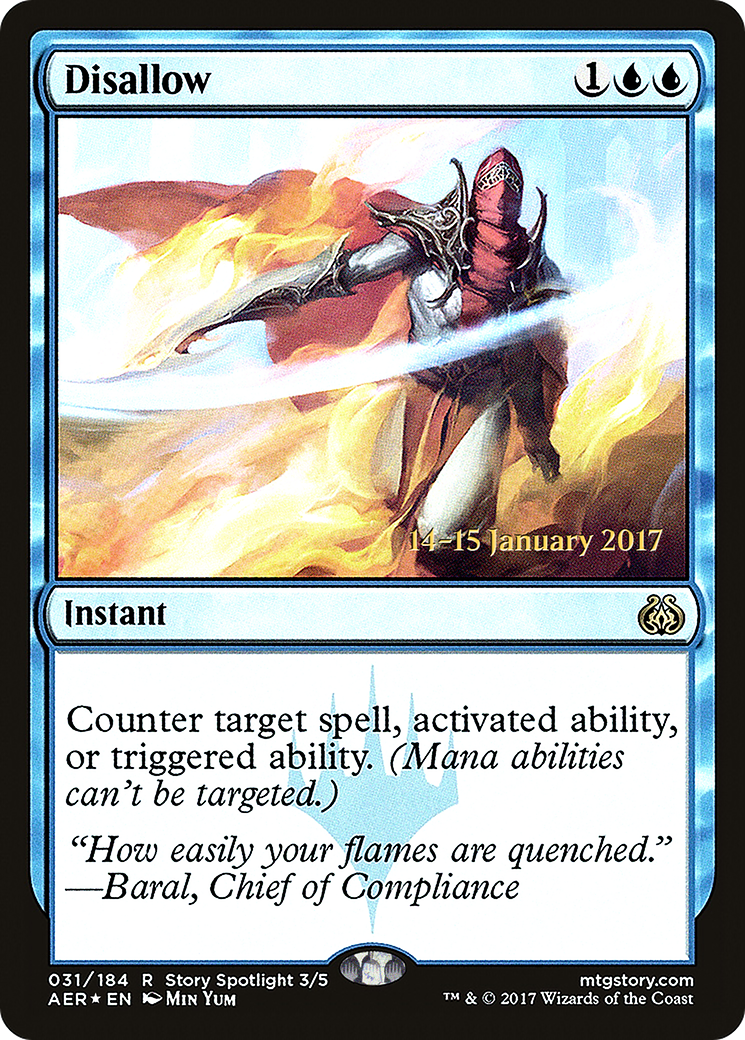 Disallow (PRE-31S) [Aether Revolt Promos] Foil