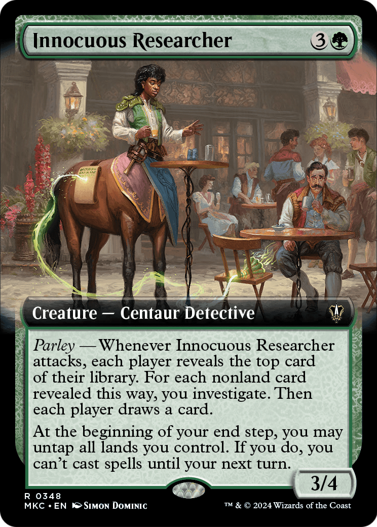 Innocuous Researcher (Extended Art) (MKC-348) [Murders at Karlov Manor Commander]