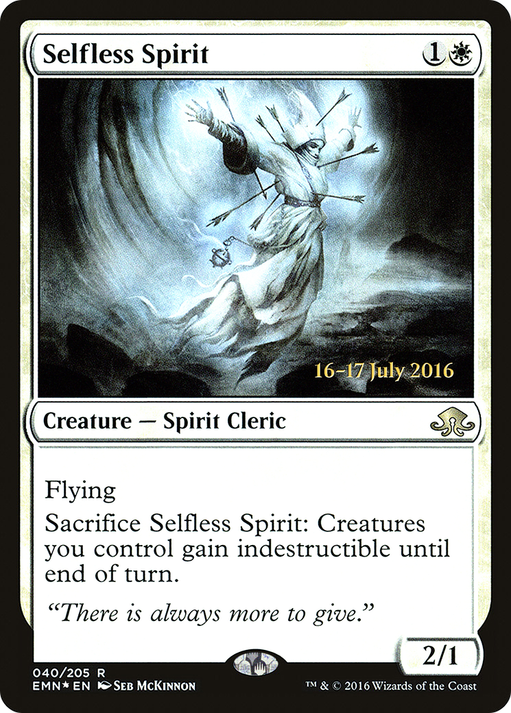 Selfless Spirit (PRE-40S) [Eldritch Moon Promos] Foil