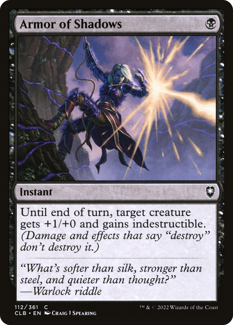 Armor of Shadows (CLB-112) [Commander Legends: Battle for Baldur's Gate]