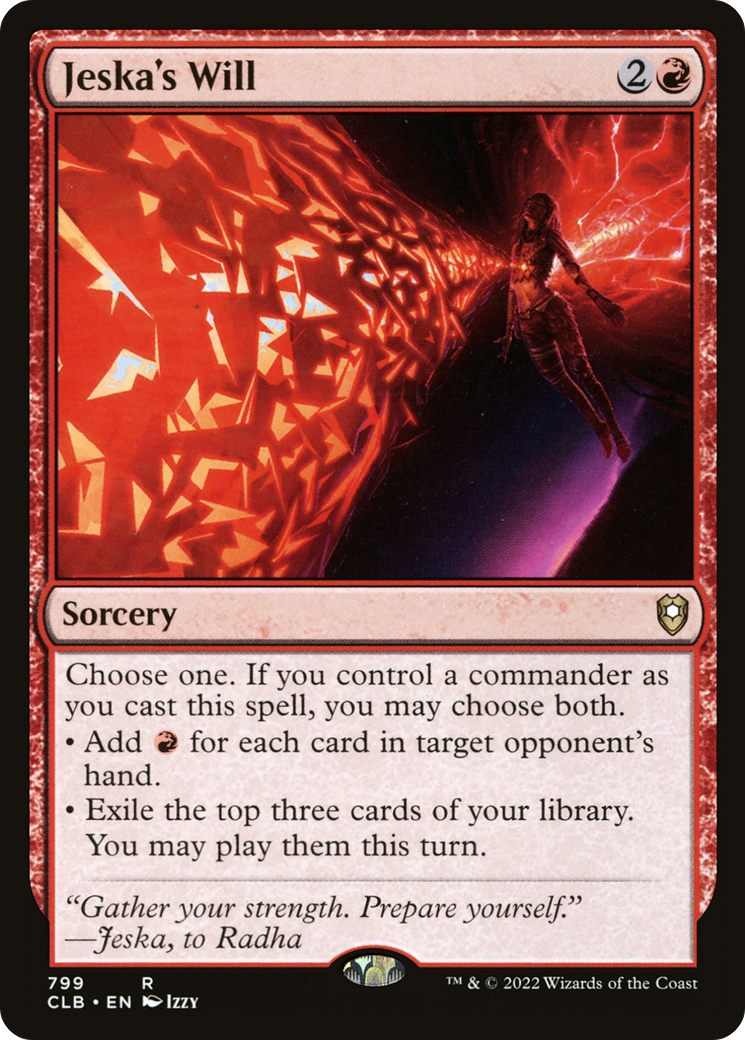Jeska's Will (CLB-799) [Commander Legends: Battle for Baldur's Gate]