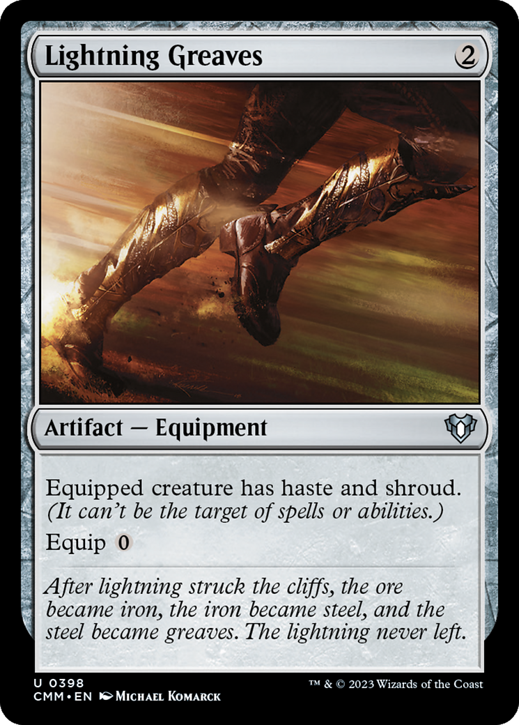 Lightning Greaves (CMM-398) [Commander Masters] Foil