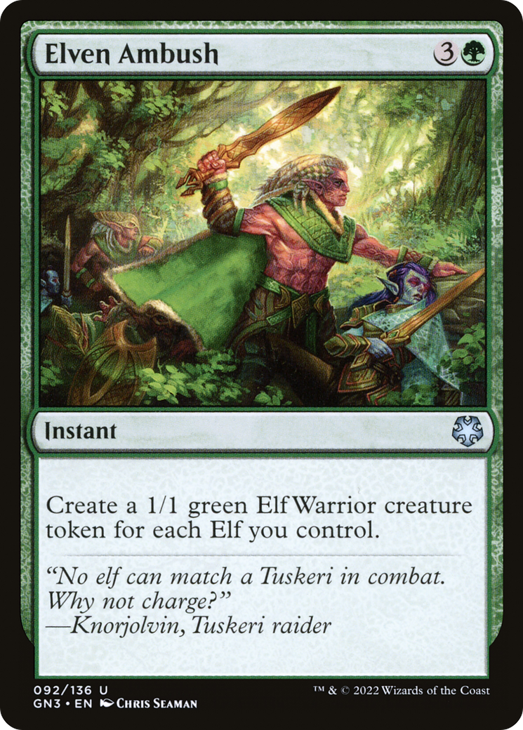 Elven Ambush (GN3-092) [Game Night: Free-for-All]