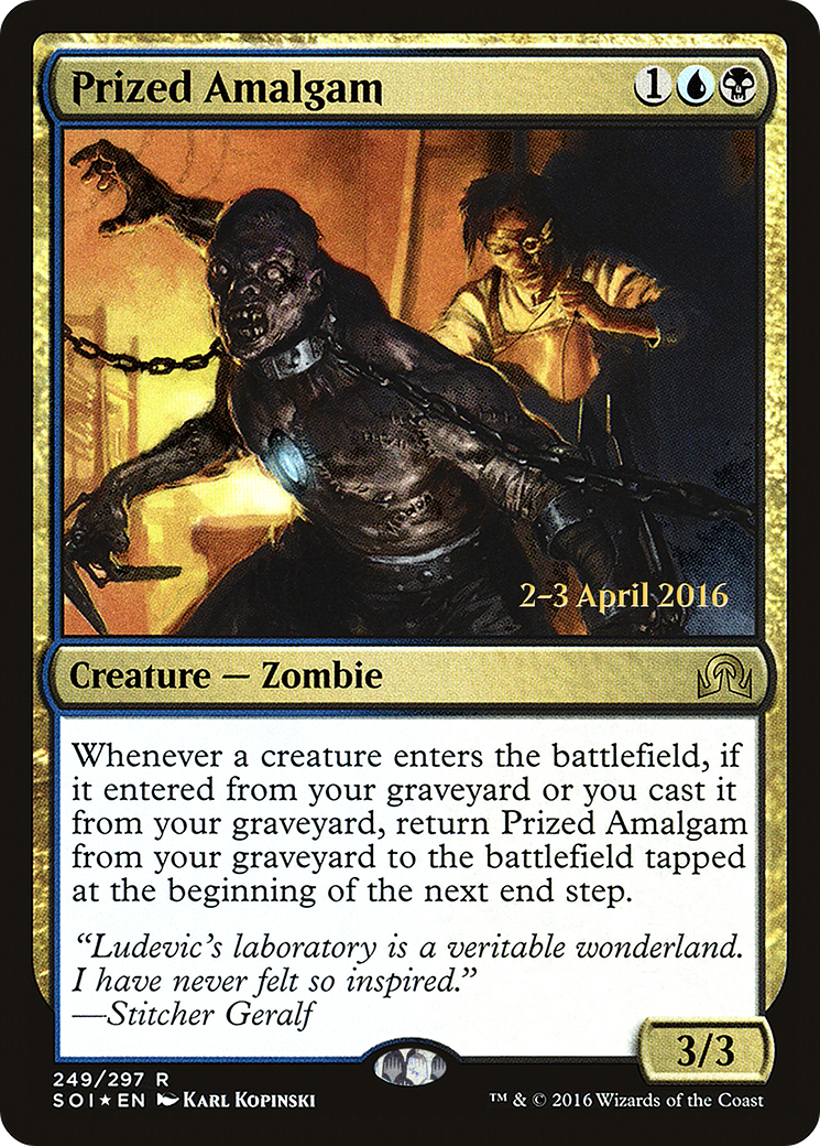 Prized Amalgam (PRE-249S) [Shadows over Innistrad Promos] Foil