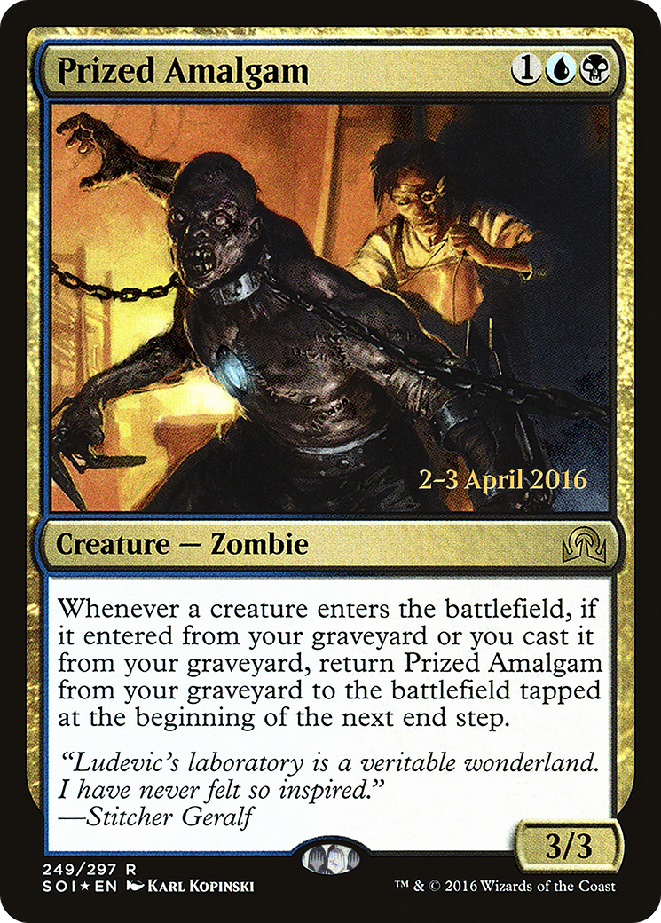 Prized Amalgam (PRE-249S) [Shadows over Innistrad Promos] Foil