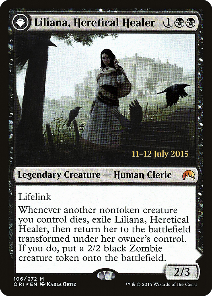 Liliana, Heretical Healer (PRE-106S) [Magic Origins Promos] Foil