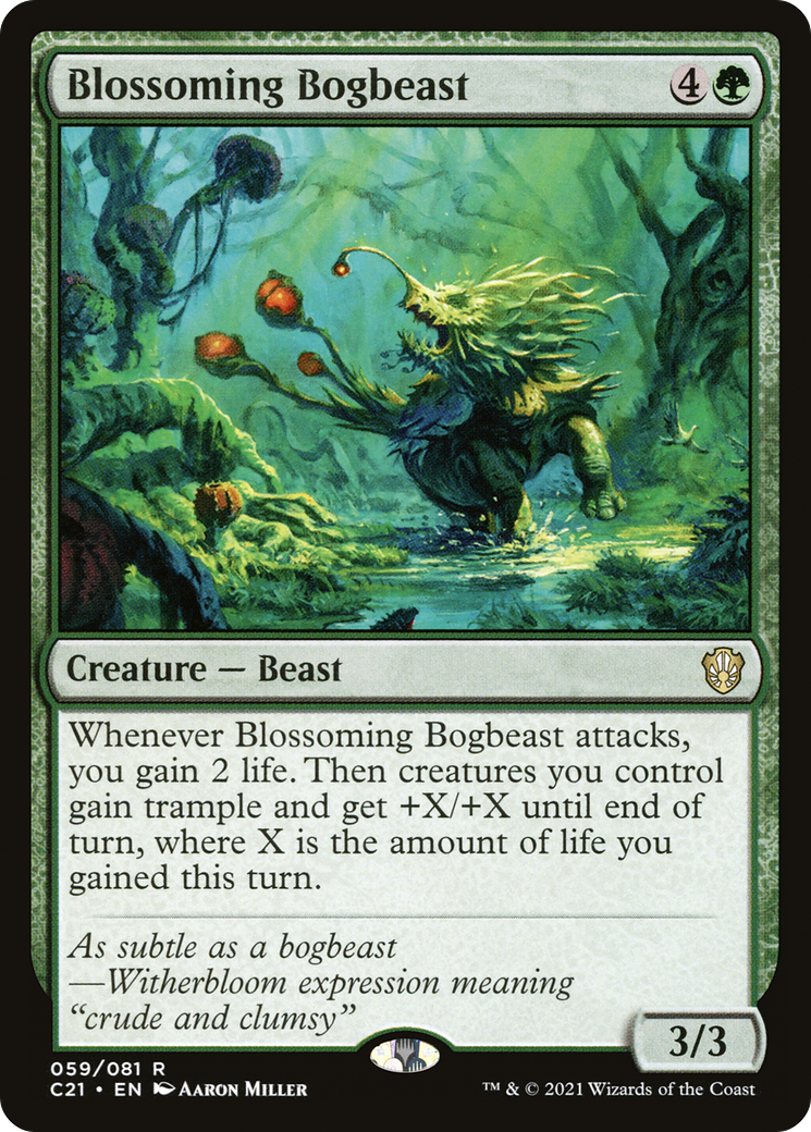 Blossoming Bogbeast (C21-059) [Commander 2021]
